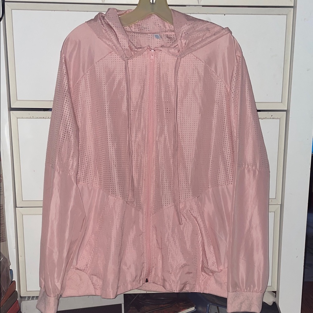 Women's Pink Hooded Jacket